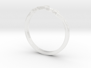 Love Ring in Clear Ultra Fine Detail Plastic: 8 / 56.75