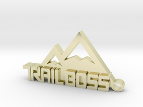 Trail Boss logo Keychain in 14K Yellow Gold