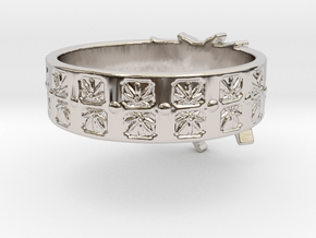 Married to Mary Ring in Rhodium Plated Brass: 8 / 56.75