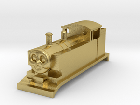 Rokuhan Shorty Steamer for Metal - Zscale in Natural Brass