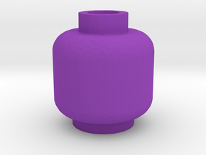 BioFigs head in Purple Smooth Versatile Plastic