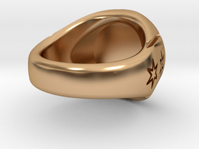 Chicago Rat Hole Signet Ring in Polished Bronze