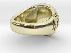 Chicago Rat Hole Signet Ring in 14K Yellow Gold