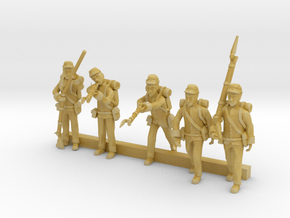 HO Scale American Civil War Figures 2 in Tan Fine Detail Plastic