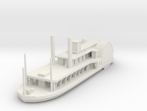 1/600 Transport Steamer Chickamauga in White Natural Versatile Plastic