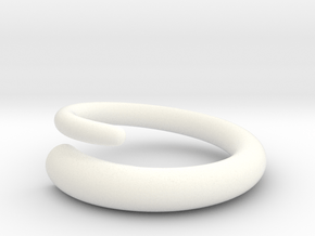 Snap ring. Size 17.5mm in White Processed Versatile Plastic