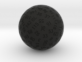 d157 Sphere Dice in Black Premium Versatile Plastic