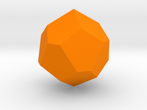 Alt-D16 Polyhedron in Orange Smooth Versatile Plastic