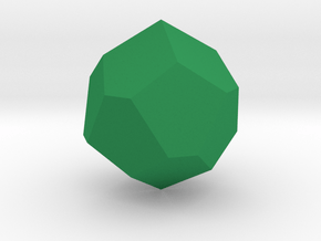 Alt-D16 Polyhedron in Green Smooth Versatile Plastic