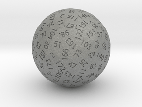 d181 Sphere Dice in Gray PA12