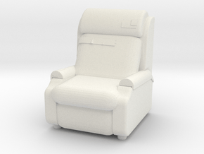 Comfy Chair Patched Up 1:24 in White Natural Versatile Plastic