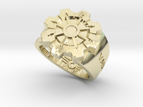 Vault-Tec Ring (Fallout) in 9K Yellow Gold : 6 / 51.5
