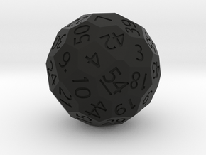 Polyhedral d54 in Black Premium Versatile Plastic