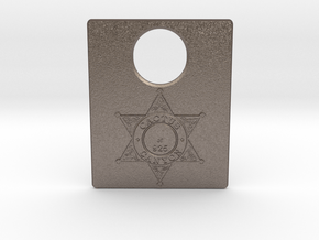 Pinball Plunger Plate - Cactus Canyon in Polished Bronzed-Silver Steel