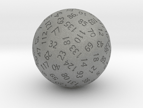 d136 Antipodal Sphere Dice in Gray PA12