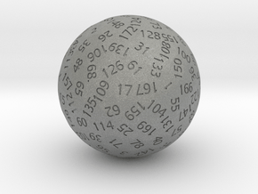 d173 Sphere Dice in Gray PA12
