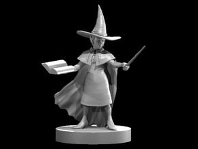 Gnome Female Illusionist Wizard in Clear Ultra Fine Detail Plastic