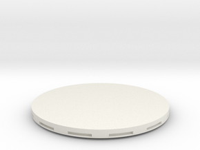 The Invaders - UFO Lid in White Natural Versatile Plastic