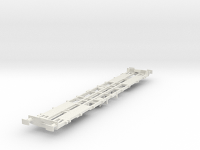 CIE_LX_container_wagon_for_O_gauge in White Natural Versatile Plastic