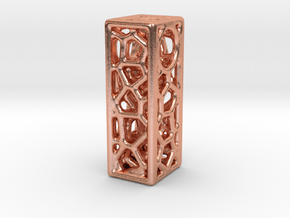 Bionic Necklace Pendant Design - Letter I in Natural Copper