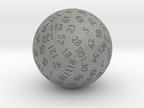 d133 Sphere Dice in Gray PA12