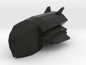 Wyrm [Small] in Black Smooth Versatile Plastic