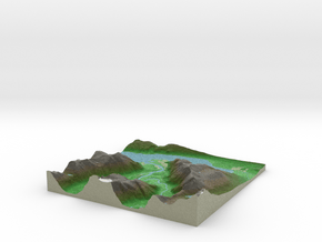 Terrafab generated model Tue Nov 19 2013 14:48:19  in Full Color Sandstone