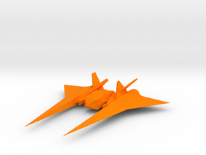 Retro Draco [Small] in Orange Smooth Versatile Plastic