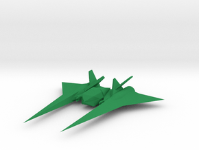 Retro Draco [Small] in Green Smooth Versatile Plastic