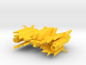 Retro Abyss [Small] in Yellow Smooth Versatile Plastic