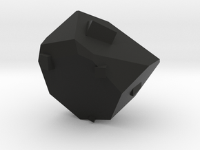 Retro Carbon Ore [Small] in Black Smooth Versatile Plastic