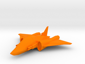 Fury [Small] in Orange Smooth Versatile Plastic