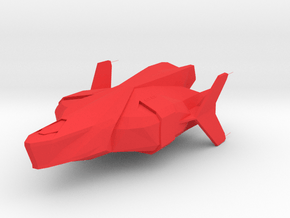 Corvid [Small] in Red Smooth Versatile Plastic