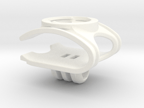 Speed Concept Garmin Mount with GoPro in White Smooth Versatile Plastic