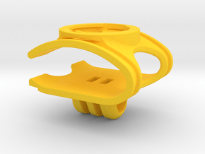 Speed Concept Garmin Mount with GoPro in Yellow Smooth Versatile Plastic