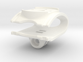 Trek Speed Concept Aero Bar Garmin and GoPro Mount in White Smooth Versatile Plastic