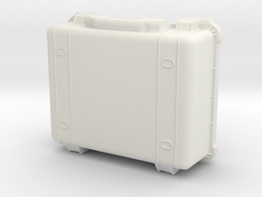 1:12 Miniature Pelican 1550 Waterproof Case in White Natural Versatile Plastic