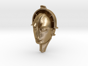 Maria DLX Pendant  ⛧ VIL ⛧ in Polished Gold Steel: Large