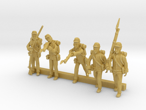 HO Scale American Civil War Figures 2 in Tan Fine Detail Plastic