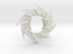 Beyblade Nightmare Dragoon | Custom Attack Ring in White Natural Versatile Plastic