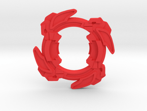 Beyblade Voltaic Ape | Anime Attack Ring in Red Processed Versatile Plastic