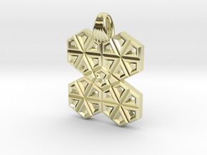 Hexatiling in 14k Gold Plated Brass