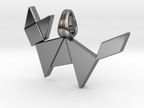 Fox Tangram in Polished Silver