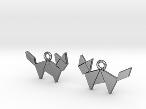 Fox Tangram in Polished Silver