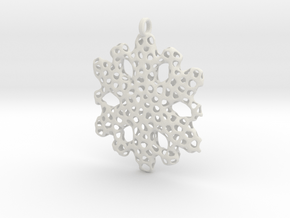 Snowflake Ornament - La Mer in White Natural Versatile Plastic