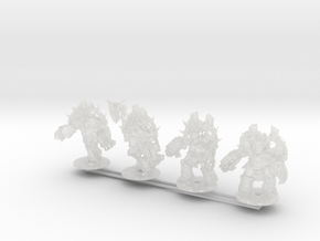 Chaos Mauler Squads (Epic) in Clear Ultra Fine Detail Plastic: Extra Small