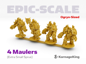 Chaos Mauler Squads (Epic) in Tan Fine Detail Plastic: Extra Small