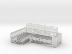 Printle Thing Sofa 13 - 1/48 in Clear Ultra Fine Detail Plastic