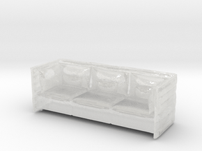 Printle Thing Sofa 14 - 1/48 in Clear Ultra Fine Detail Plastic