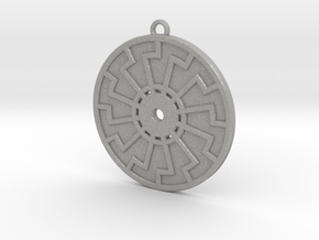 Sonnenrad - Black Sun - Sun Wheel Medallion in Aluminum